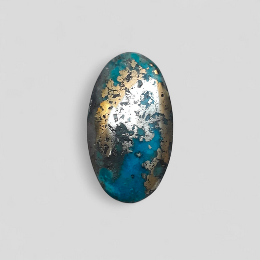 Natural Turquoise with Pyrite - Blue Matrix Turquoise - Shajri Feroza-20Ct