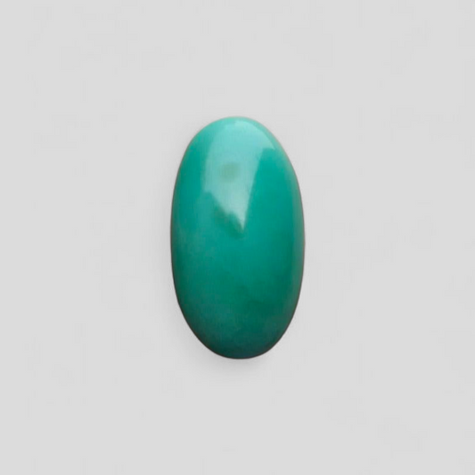Natural Green Turquoise, Oval Shape - Persian Turquoise - Green Feroza - 21ct- 26x14mm