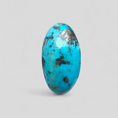 Natural Turquoise with Pyrite - Blue Matrix Turquoise - Shajri Feroza-34Ct