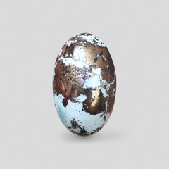 فيروز طبيعي معتمد مع البيريت - بلو ماتريكس فيروز - شاجري فيروزا -41.7 قيراط - 24 × 17 ملم