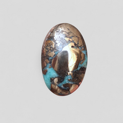 Natural Turquoise with Pyrite - Blue Matrix Turquoise - Shajri Feroza-28.40Ct