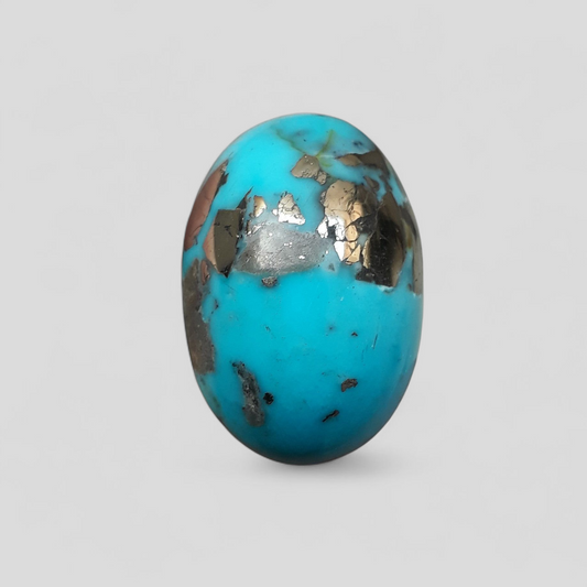 Natural Turquoise with Pyrite - Blue Matrix Turquoise - Shajri Feroza-43.80Ct