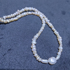 Natural Pearl Necklace - 13.9g by Hadigems
