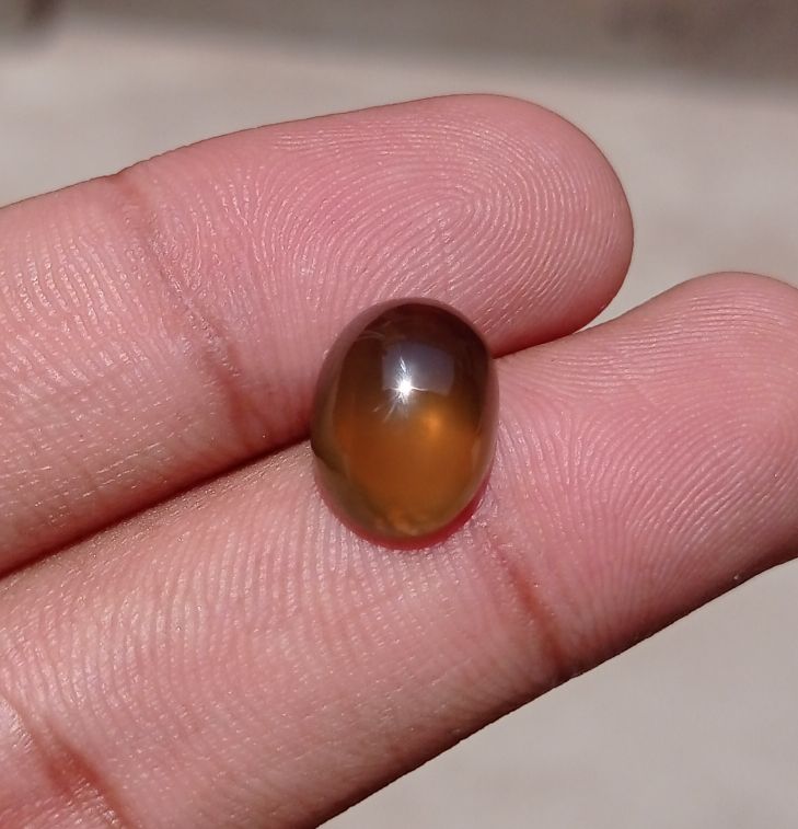 Natural Vesuvianite Solar Gemstone - Vesuvianite Cabochon - 14x10x6mm