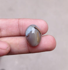 Abstract Agate Cabochon- Sulaimani Aqeeq - 21x16x6mm