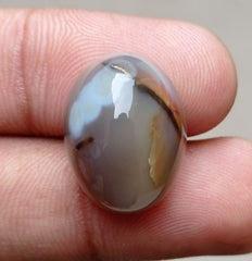 Abstract Agate Cabochon- Sulaimani Aqeeq - 21x16x6mm