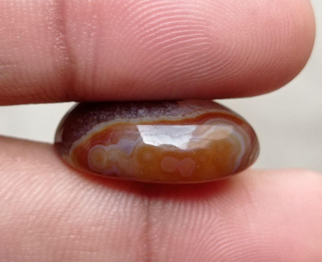 24ct Classy Fortified Agate Cabochon - Sulaimani Aqeeq - 24x17mm