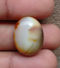 27ct Banded Agate Cabochon -Sulaimani Aqeeq - 23x18mm