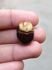 Layered Agate Cabochon - Sulaimani Aqeeq - 23x17mm