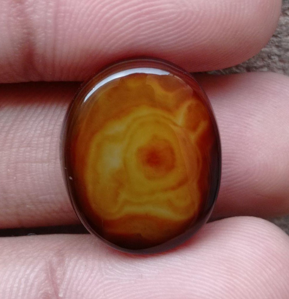 Abstract Agate - Sulaimani Aqeeq - 21x18mm