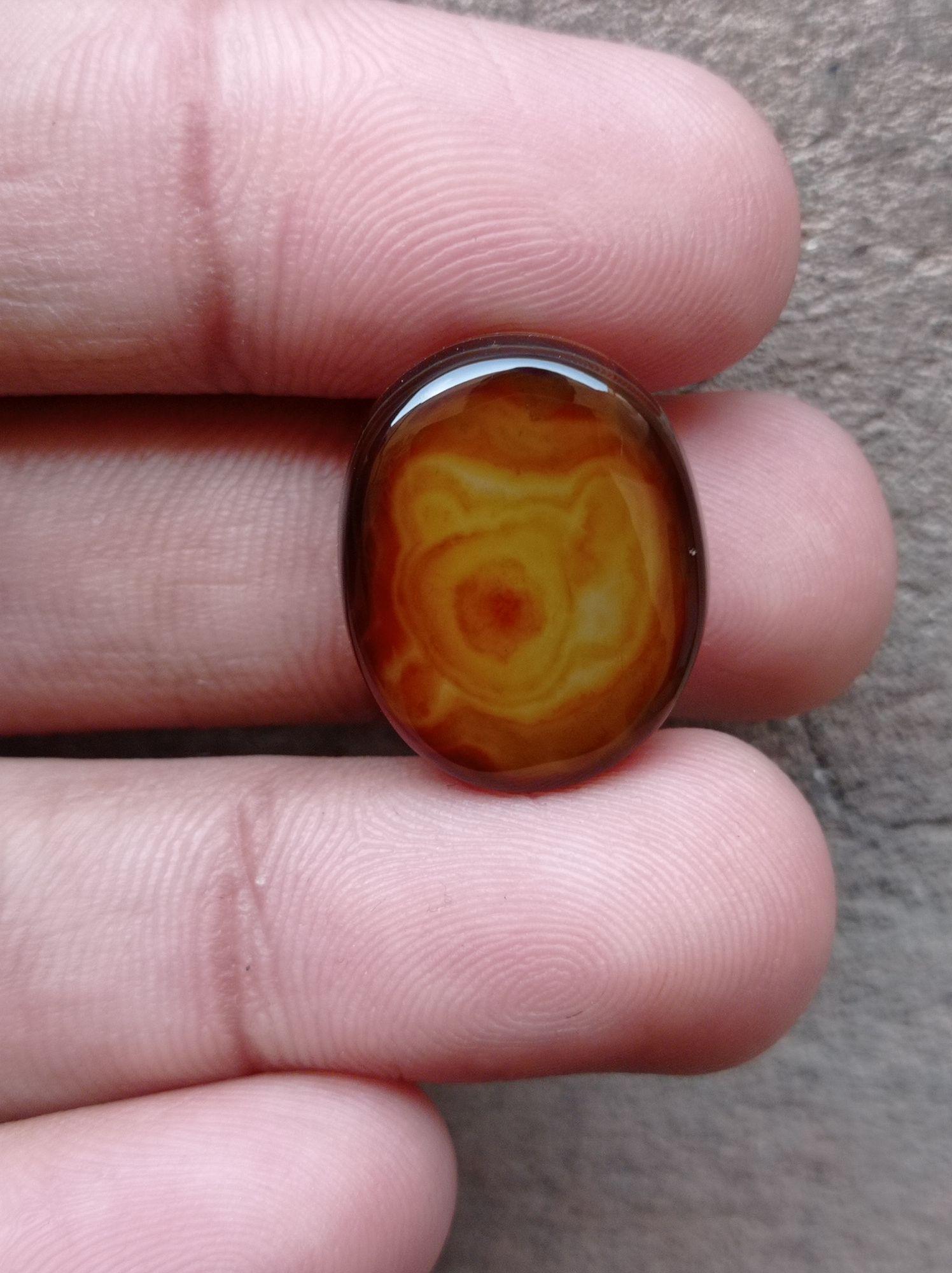 Abstract Agate - Sulaimani Aqeeq - 21x18mm