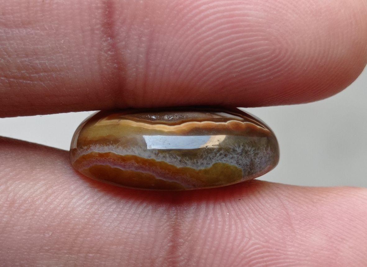 19.7ct Fortified Agate Cabochon - Sulaimani Aqeeq - Dimension 22x15x7mm