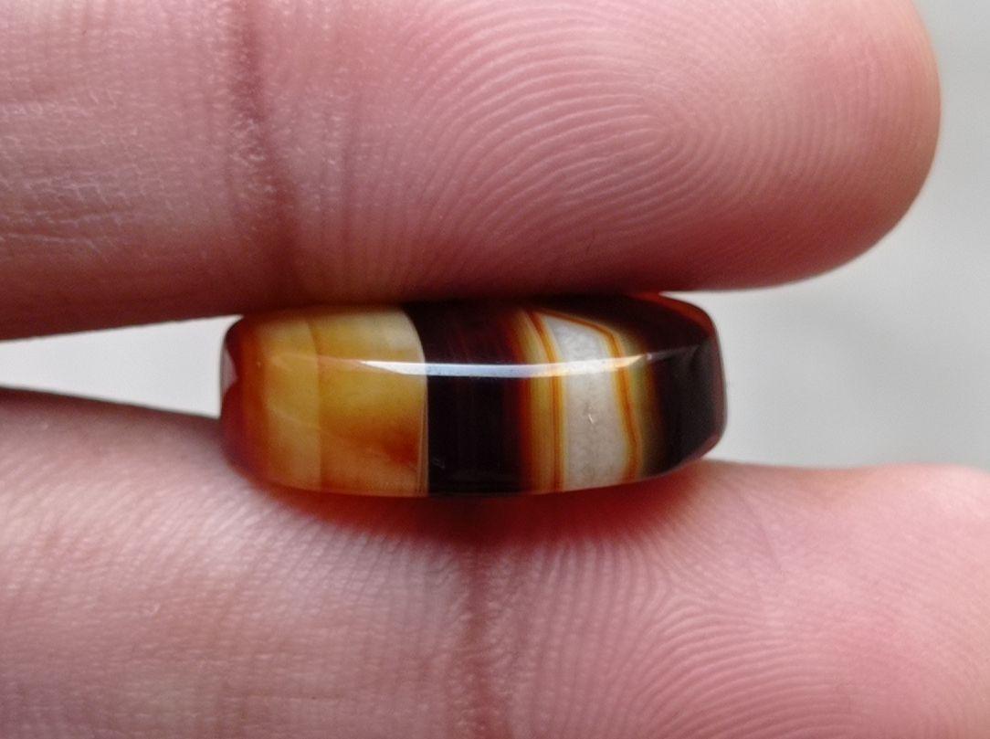 Layered Agate - Sulaimani Aqeeq - 21x16mm