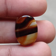 Layered Agate - Sulaimani Aqeeq - 21x16mm