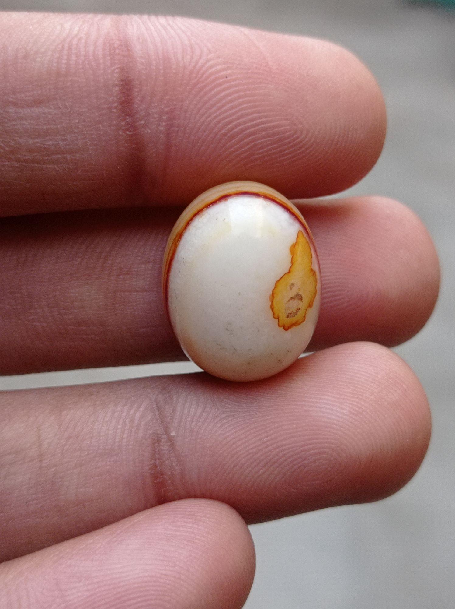 23ct Beautiful Agate -  Sulaimani Aqeeq - 20x16mm