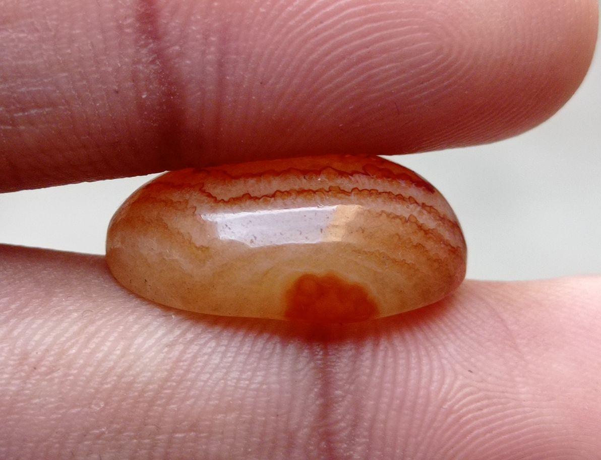 18ct Classy Fortified Agate - Sulaimani Aqeeq - 21x15mm