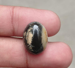 15.4ct Bi-Color Agate - Sulaimani Aqeeq - 20x15x7mm