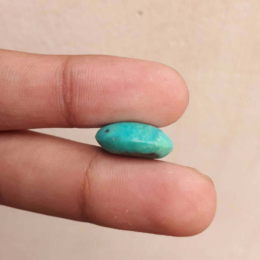 الفيروز الطبيعي المعتمد - الفيروز الأزرق فيروزا-15ct-17x15mm
