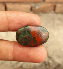 17.15ct Natural High Quality Blood Stone - Heliotrope -Dimension -27x18mm