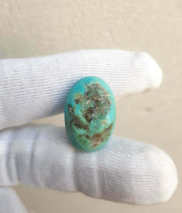 Natural Certified Turquoise  - Blue Turquoise-18ct-22x15mm