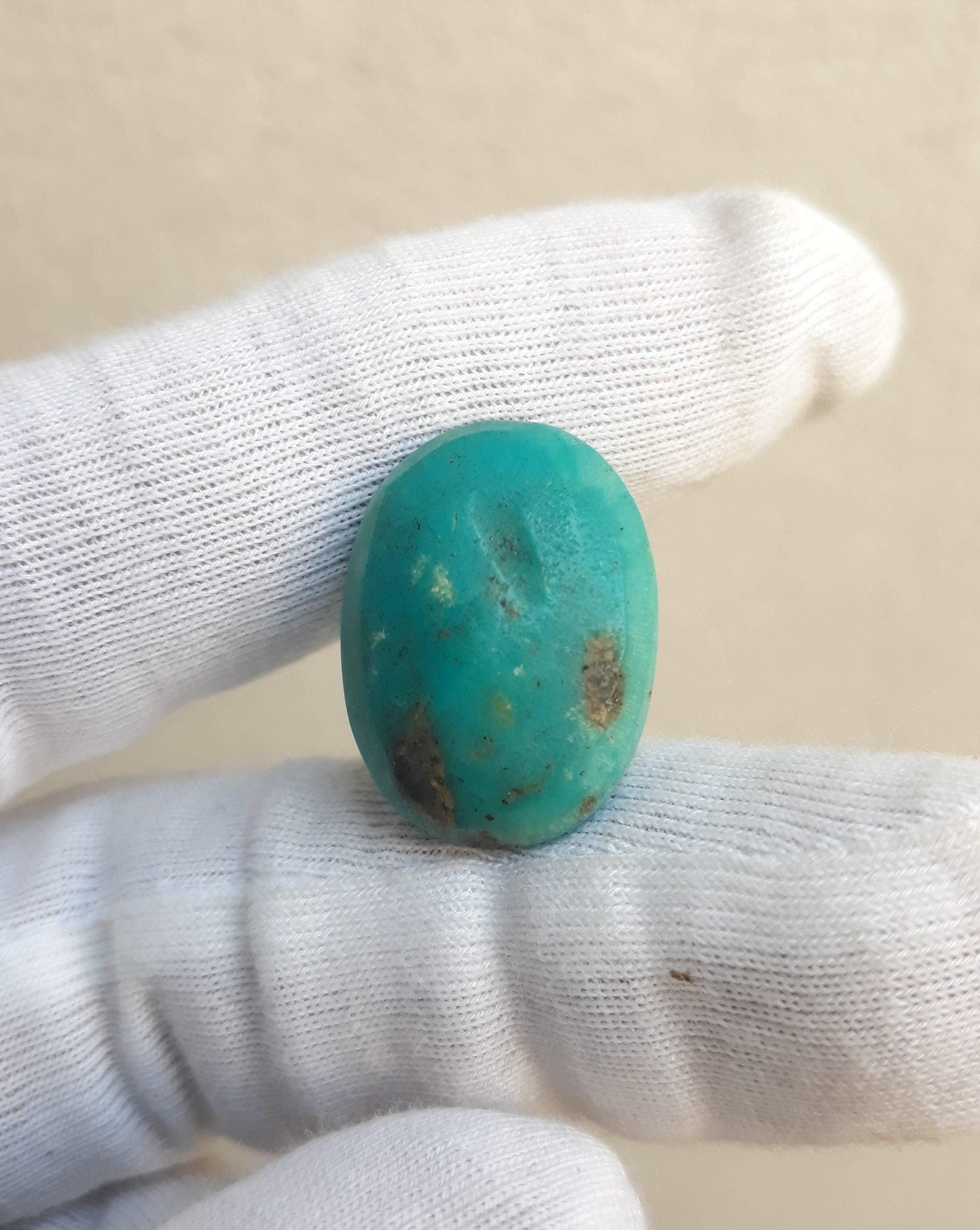 20ct Natural Certified Turquoise  - Blue Turquoise -20ct-21x16mm