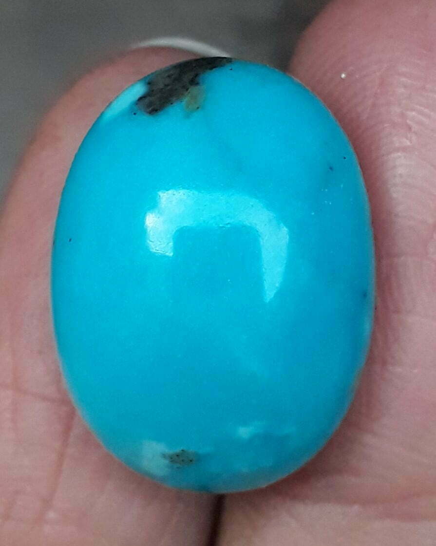20ct Natural Certified Turquoise  - Blue Turquoise -20ct-21x16mm