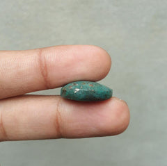 Natural Turquoise with Pyrite - green Matrix Turquoise - Shajri Feroza- 17ct-16x20mm