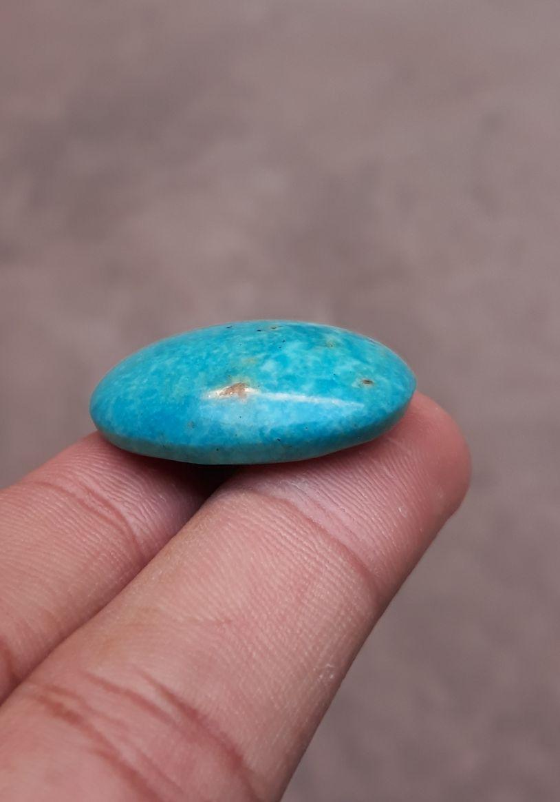 Natural Certified Turquoise - Blue Turquoise - 43ct-30x24mm