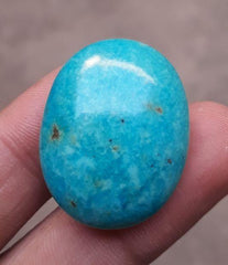 Natural Certified Turquoise - Blue Turquoise - 43ct-30x24mm