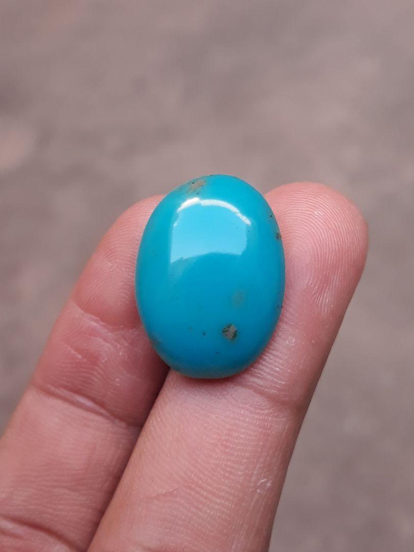 15.7ct Natural Certified Turquoise - Blue Turquoise - 23x17mm