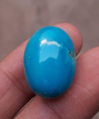 30.7ct Natural Certified Turquoise - Blue Turquoise - 22x16mm