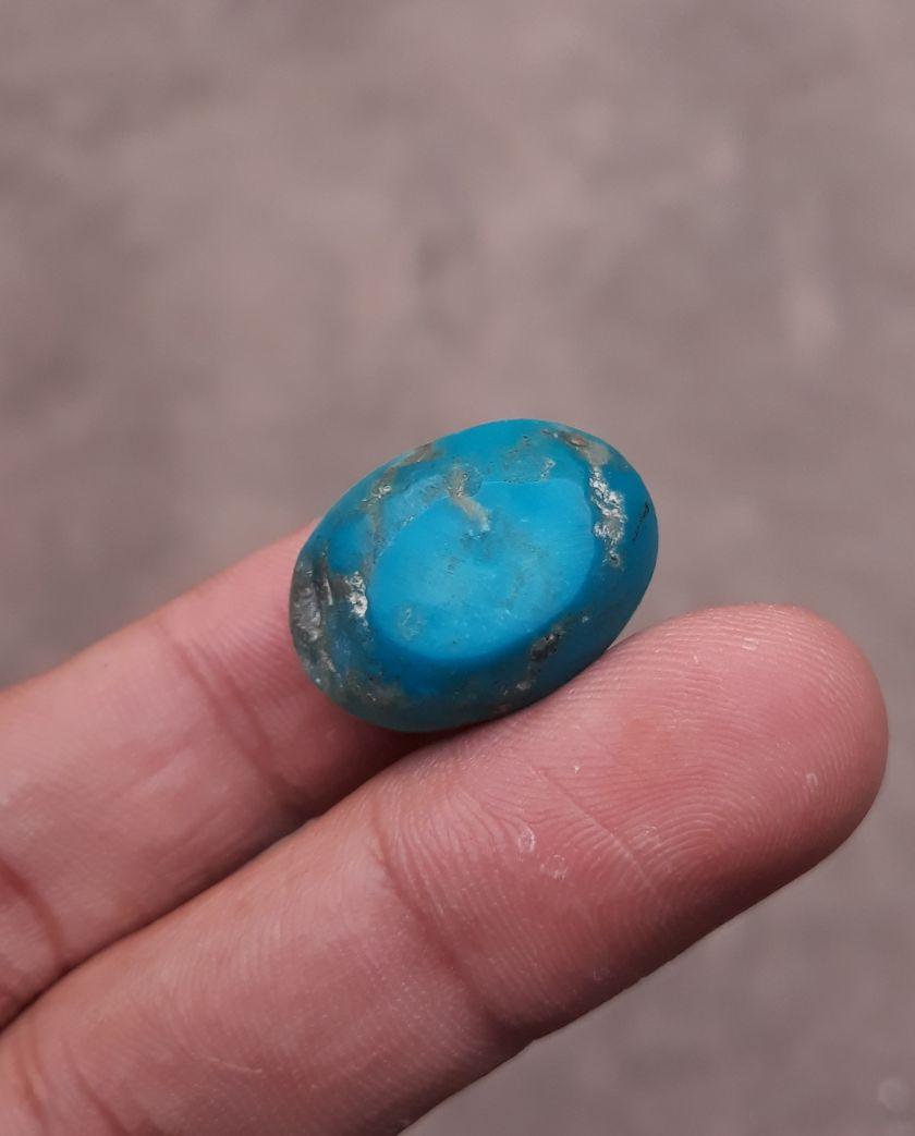 30.7ct Natural Certified Turquoise - Blue Turquoise - 22x16mm