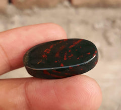 29.15ct Natural High Quality Blood Stone - Heliotrope - Dimension -24.6X17.3mm