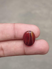 Fortified Agate small Cabochon - Sulaimani Aqeeq - 16x13x5mm