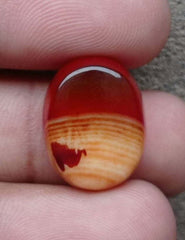 21.3ct Classy Blood Agate - Sulaimani Aqeeq -  20x15x8mm