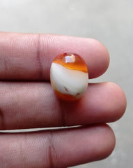 20.9ct Bi-Color Agate - Sulaimani Aqeeq -  19x15x9mm