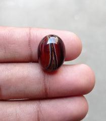 17ct Classy Fortified Agate Cabochon - Sulaimani Aqeeq - 19x14x8mm