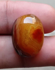 Wooden Pattern in Fortified Agate - Sulaimani Aqeeq - 22x17x9mm