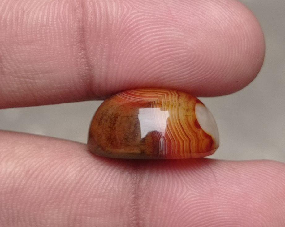 Fortified Agate Cabochon - Sulaimani Aqeeq - 20x17x10mm