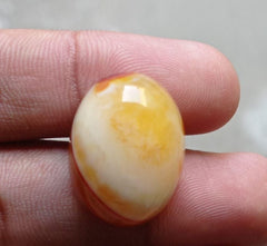 42.1ct Banded Agate Cabochon - Sulaimani Aqeeq - 26x19x11mm