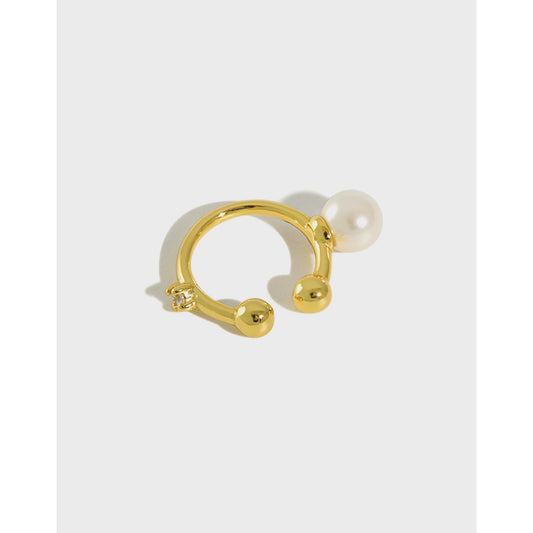 Fashion Shell Pearl Non-Pierced Earrings - Gold-Plated Silver Pearl Earrings for women - Perfect Pearl Earrings with Gift Wrapping Included
