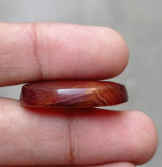 Fortified Agate Cabochon - Sulaimani Aqeeq  - 32x24mm