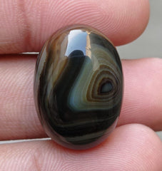 38.4ct Fortified Agate - Sulaimani Aqeeq - Dimension 25x18x10mm