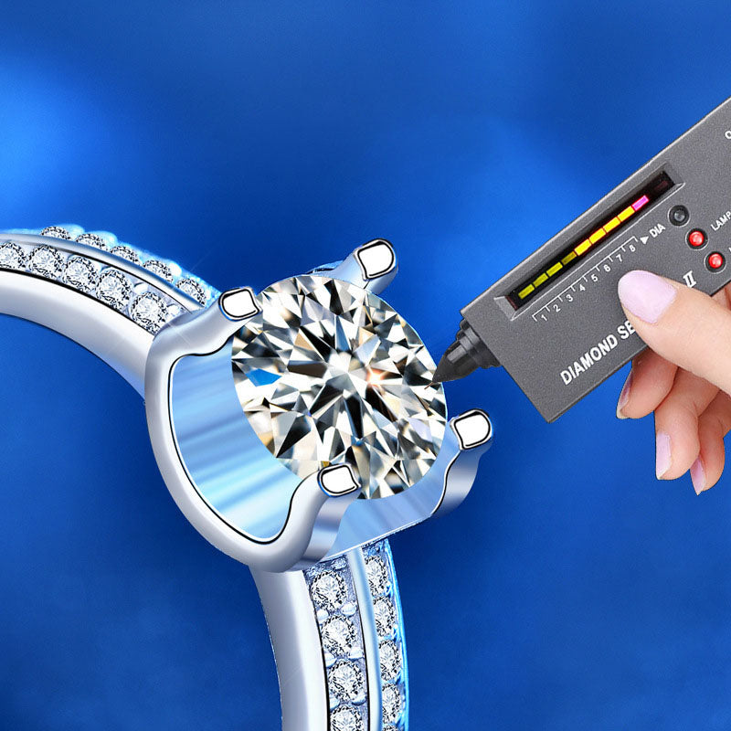Stylish Women's Moissanite Diamond Cowhead Ring - Anti-Tarnish 925 Sterling Silver Adjustable Fashion Ring