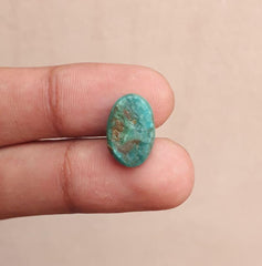 Natural Certified Turquoise - Blue Turquoise  Feroza-6ct-15x10mm
