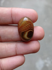 Perfect Orbicular Agate - Sulaimani Aqeeq - 27x18mm