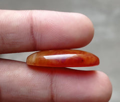 36ct Abstract Pattern Agate Cabochon -  Sulaimani Aqeeq -  33x18mm