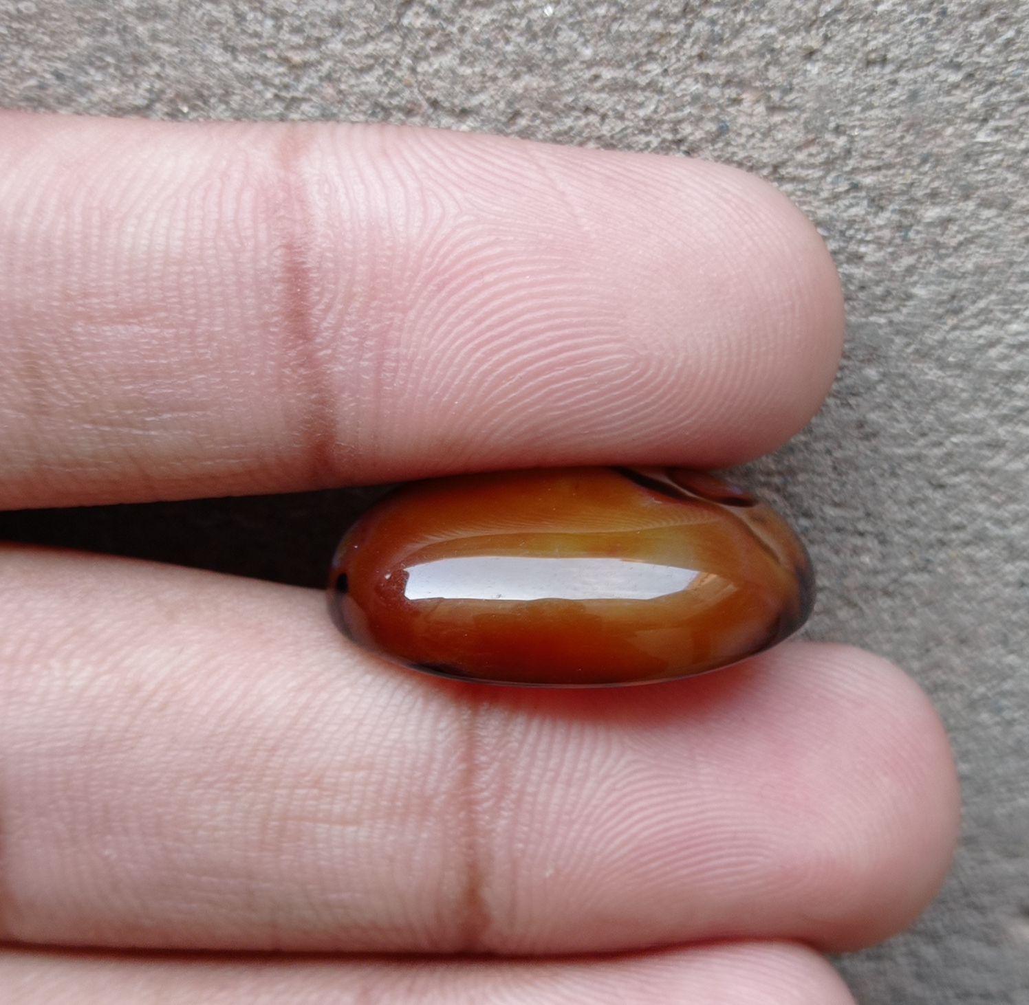 Orbicular Agate Cabochon - Sulaimani Aqeeq - 2518mm