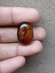 Orbicular Agate Cabochon - Sulaimani Aqeeq - 2518mm