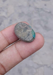 18.6ct Green Matrix Turquoise Natural Turquoise, Irani Turquoise, Real Firoza Stone,Dimensions- 22x15.8mm